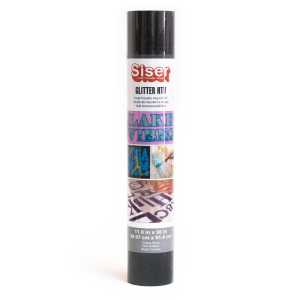 Glitter HTV Heat Transfer Vinyl, 36", Galaxy Black