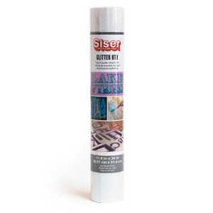 Glitter HTV Heat Transfer Vinyl, 36", Rainbow White