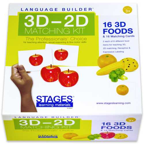 Language Builder&reg; 3D-2D Matching Kit, Foods