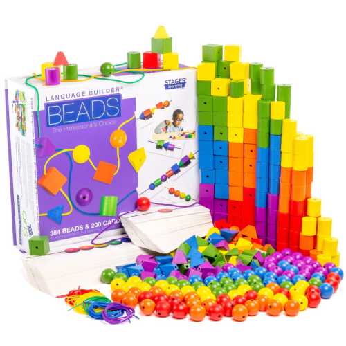 Language Builder&reg; Stringing Beads, Classroom Set of 384