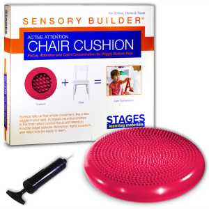 Sensory Builder&reg; Active Attention Chair Cushion, Red