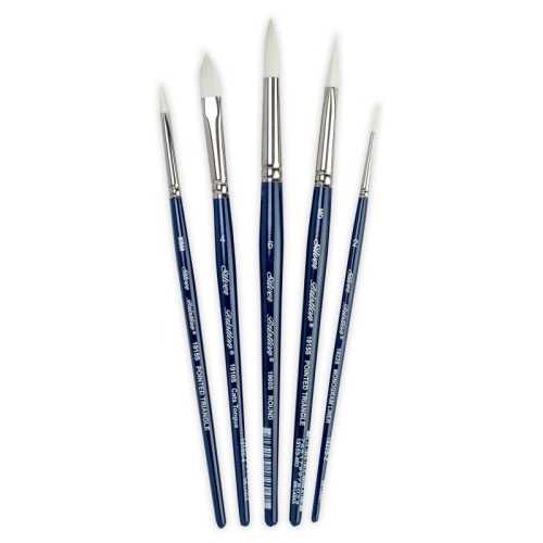 Bristlon Triangle Cats Tongue Brushes, Set of 5