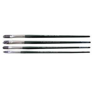 Ruby Satin Cats Tongues, 4 Brushes