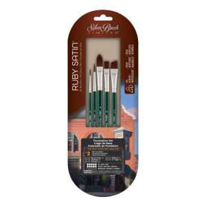 Ruby Satin&reg; 5-Piece Foundation SH Brush Set