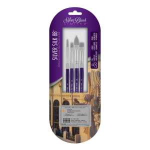 Silver Silk 88 SH 4-Piece Brush Set 106