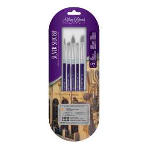 Silver Silk 88 SH 5-Piece Brush Set 102