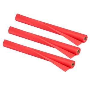Art & Decoration Fabric Roll, 24" x 18', Red, 3 Rolls