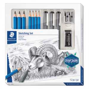Mars&reg; Lumograph&reg; Sketching Set, 12 pieces