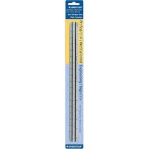 Professional Engineering Triangular Scale Ruler, 12 in, Metal