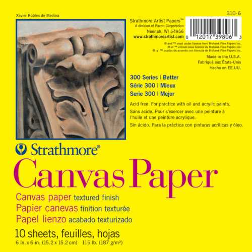 300 Series Canvas Paper Pad, 6