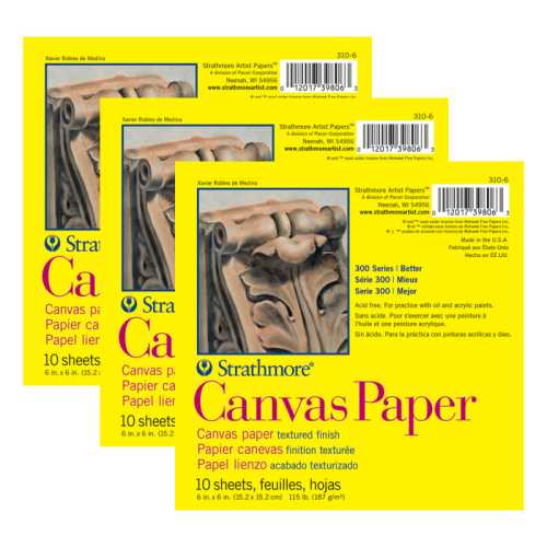 300 Series Canvas Paper Pad, 6