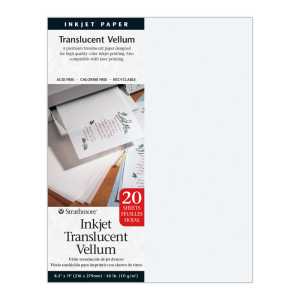 Inkjet & Laser Translucent Vellum Pack, 20 Sheet, 8.5x11 inch