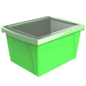 4 Gallon Storage Bin with Lid, Green