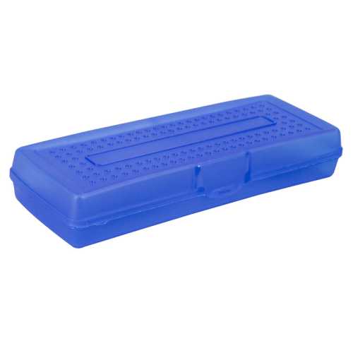 Compact Pencil Storage Hard Case, 7.25 x 3 x 1.25 in, Assorted Colors