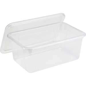 Small Cubby Bin with Lid, Clear