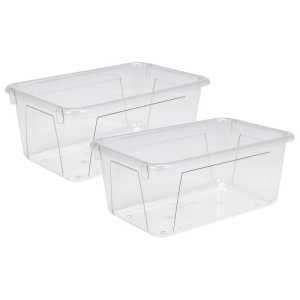 Cubby Bin, PET (clear), Pack of 2