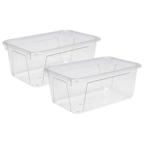 Cubby Bin, PET (clear), Pack of 2