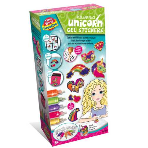 Peel and Place Unicorn Gel Stickers Kit