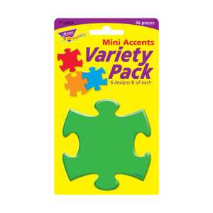Puzzle Pieces Mini Accents Variety Pack, 36 ct