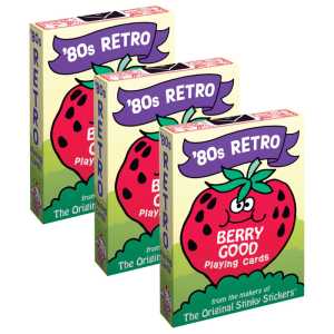 80's Retro Playing Cards, 56 Per Pack, 3 Packs