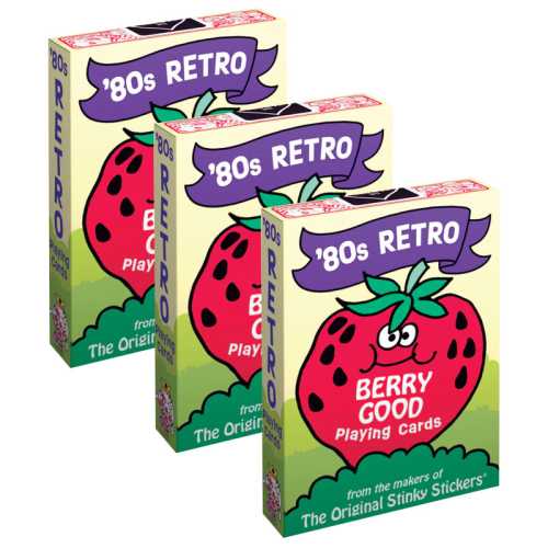 80's Retro Playing Cards, 56 Per Pack, 3 Packs