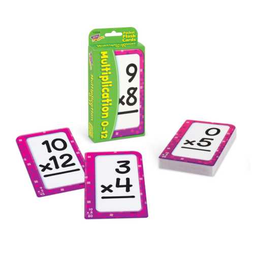 Multiplication 0-12 Pocket Flash Cards