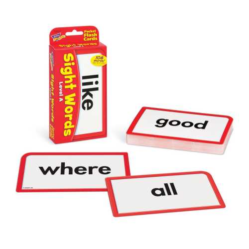 Sight Words &ndash; Level A Pocket Flash Cards