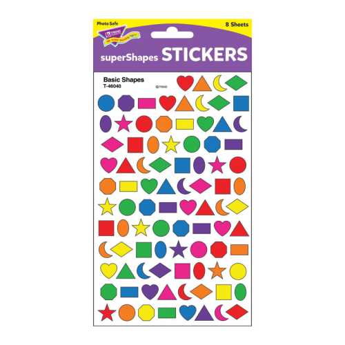Basic Shapes superShapes Stickers, 800 ct