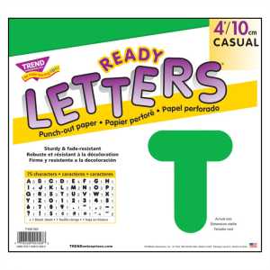 Green 4" Casual Uppercase Ready Letters&reg;