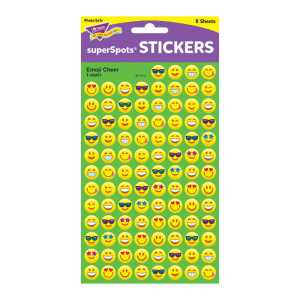 Emotion Icon Cheer superSpots&reg; Stickers, 800 ct