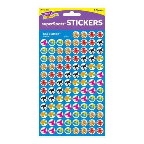 Sea Buddies&trade; superSpots&reg; Stickers, 800 ct