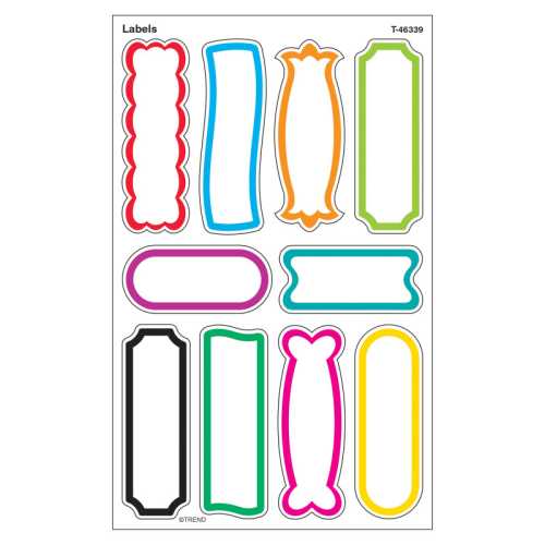Labels superShapes Stickers-Large, 80 ct