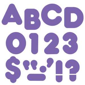 Purple 4" Casual Uppercase Ready Letters&reg;