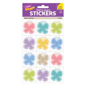 Garden Butterflies Tear & Share Stickers&reg;, 60 Count