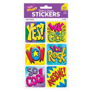 Super Sayings Tear & Share Stickers&reg;, 30 Count