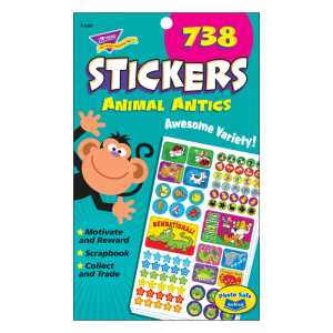 Animal Antics Sticker Pad, 738 ct
