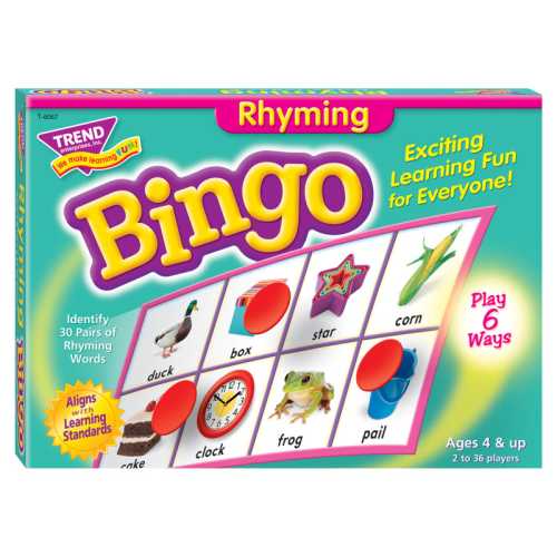 Rhyming Bingo Game