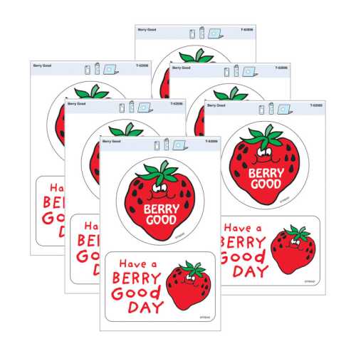 Berry Good Vinyl Stickers, 2 Per Pack, 6 Packs