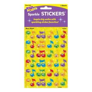 Merry Music Sparkle Stickers&reg;, 72 ct
