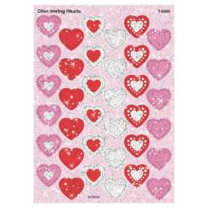 Shimmering Hearts Sparkle Stickers&reg;, 72 ct