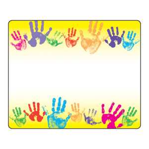 Rainbow Handprints Terrific Labels&trade;, 36 ct
