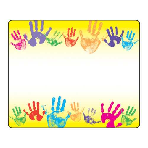 Rainbow Handprints Terrific Labels&trade;, 36 ct