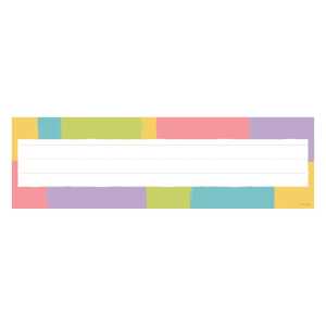 Cheerful Stripes Desk Toppers&reg; Name Plates, 36 Count