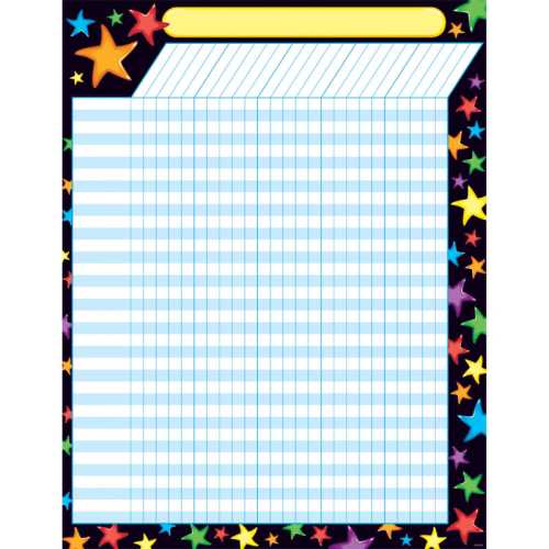 Gel Stars Incentive Chart, 17