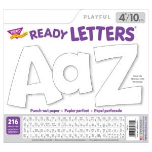 White 4" Playful Combo Ready Letters&reg;, 216 Pieces