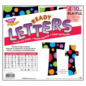 Neon Dots 4" Playful Combo Ready Letters&reg;