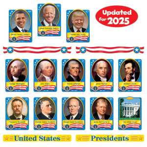 U.S. Presidents Bulletin Board Set