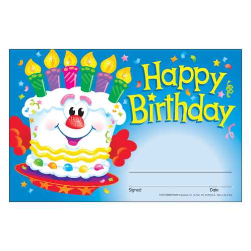 Happy Birthday Cake Recognition Awards, 30 ct