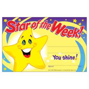 Star of the Week! Recognition Awards, 30 ct