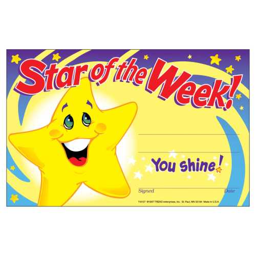 Star of the Week! Recognition Awards, 30 ct